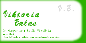 viktoria balas business card