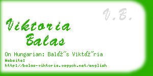 viktoria balas business card